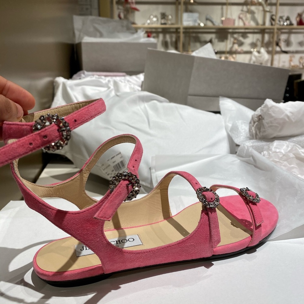 Jimmy choo pink sandals brand new